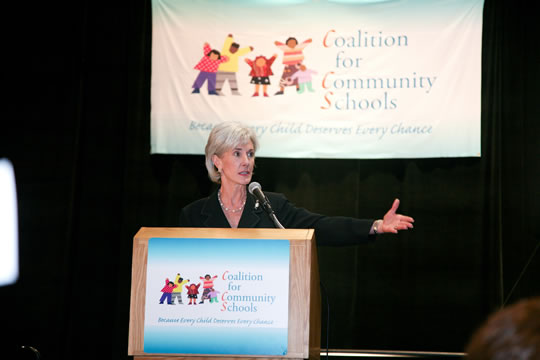 U.S. Secretary of Health and Human Services, Kathleen Sebelius